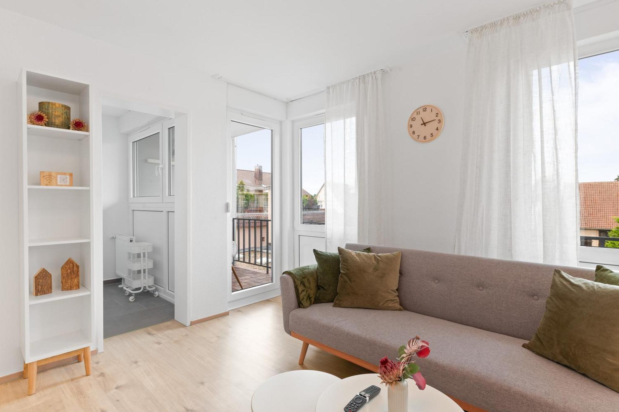 Wohlfuehl-Apartment I Zentral I Balkon I Kueche Fellbach Exteriör bild